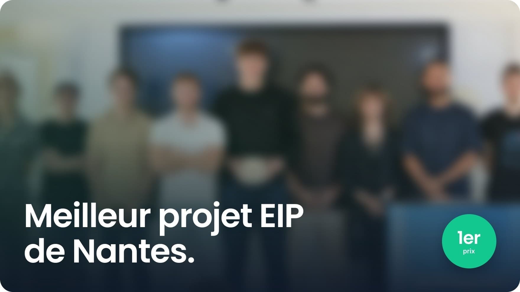 L’équipe Qimo, premier prix des Warm-up Days d’Epitech Nantes.